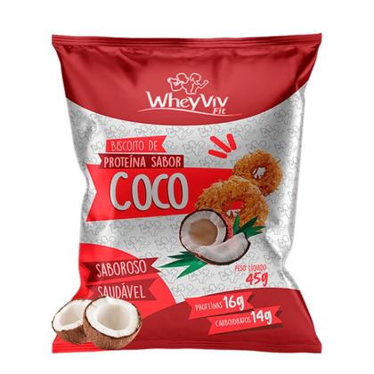 Imagem de Biscoito Whey Portein Fit Wheyviv 45g Zero Açúcar sem glúten