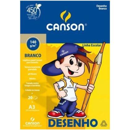 Imagem de Bloco Desenho A3 Branco 20 Folhas 140g Canson