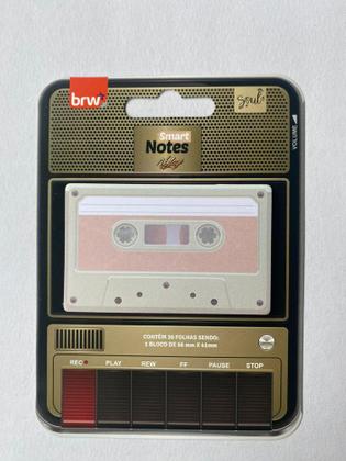 Imagem de Bloco smart notes vintage -toca-fita - brw