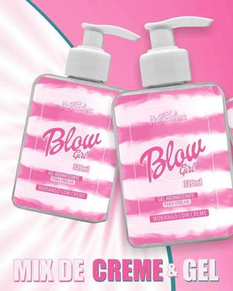 Imagem de BLOW GIRL GEL AROMATIZANTE BEIJÁVEL PARA VIRILHA e CORPORAL MORANGO COM CREME 100% ORIGINAL 