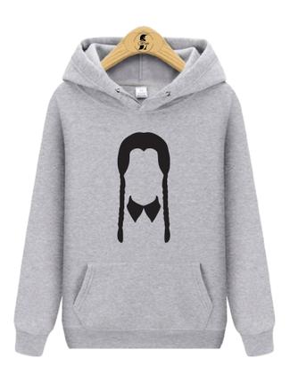Imagem de Blusa de Moletom Canguru Wandinha Wednesday Addams