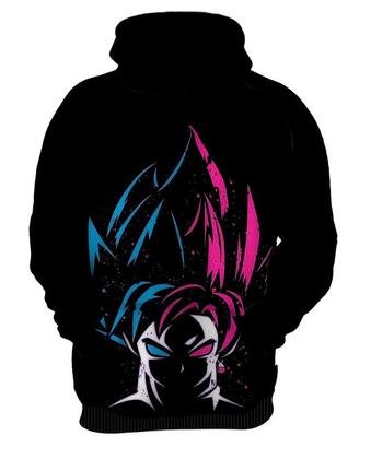 Imagem de Blusa de Moletom Capuz Canguru Anime Dragon Ball Goku Black 2_x000D_