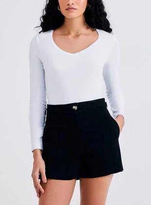 Imagem de Blusa Manga Longa Hering 4D8A Feminina Gola V Algodão (Antiga 02J5) T. P/EXG