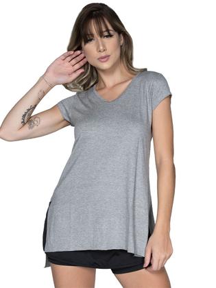 Imagem de Blusa Mullet Fitness Vekyo Modas Feminina Tapa Bumbum Manga Curta Roupa de Academia Casual 