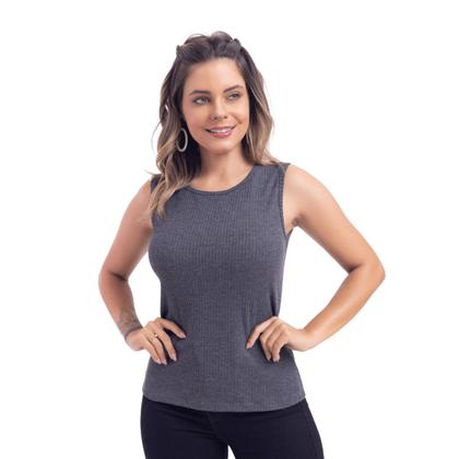 Imagem de Blusa Regata Alça Larga Várias Cores Lisa Ribana Casual