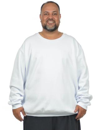 Imagem de Blusão moletom flanelado plus size masculino fenomenal