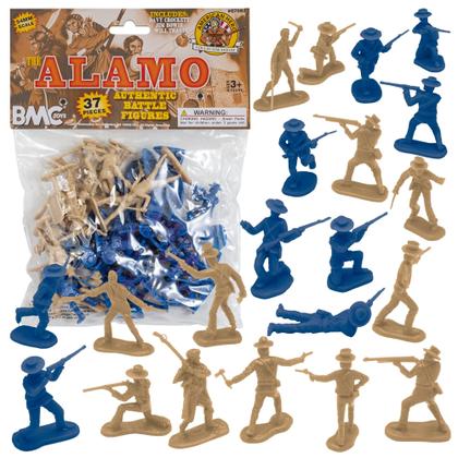 Imagem de BMC The Alamo Plastic Army Men - Texas vs. Mexico 37pc Figuras de soldados