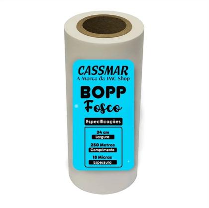 Imagem de Bobina Bopp Fosco Para Laminação A3 34cmx250m Cassmar 01un