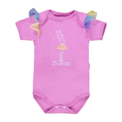 Imagem de Body Bebê Bailarina Rosa com Tule