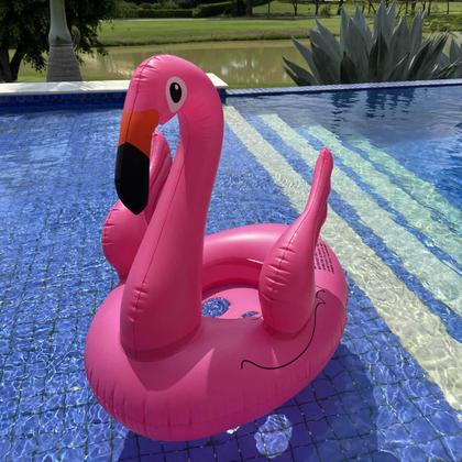 Imagem de Boia Bote Infantil Inflavél Flamingo + 1 Ano