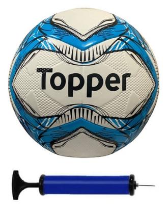 Imagem de Bola Campo Topper Slick Azul + Bomba De Ar