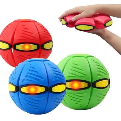 Imagem de Bola Mágica Disco Voador Frisbiee Led Criança Pet Animais Correr Distrair Cão - Napi