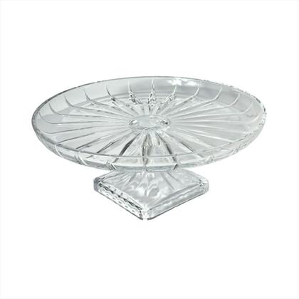 Imagem de Boleira Para Bolos Doces Bailarina De Vidro Com Pé 31cm