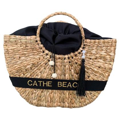 Imagem de Bolsa Búzios Personalizada com Forro e Faixa - Palha de Milho