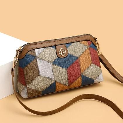 Imagem de Bolsa Crossbody Feminina Pequena em PU - Bolsa de Ombro Luxo para Celular