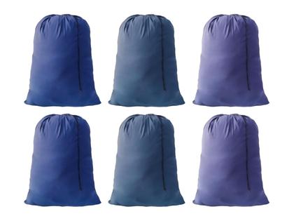 Imagem de Bolsa de roupa suja YETHAN Extra Large Travel com cordão, 6 peças, azul