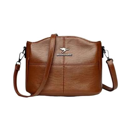 Imagem de Bolsa Feminina Pequena de Couro Macio - Bolsa de Ombro Crossbody Elegante 2023