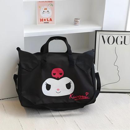 Imagem de Bolsa Feminina Sanrio Hello Kitty & Cinnamoroll - Dobrável, Crossbody e com Carrinho Ajustável