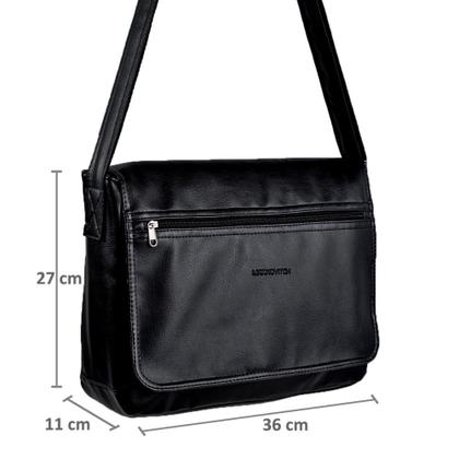 Imagem de Bolsa masculina, pasta carteiro, bolsa lateral masculina, pasta para notebook, pasta unissex, bolsa tiracolo em couro si