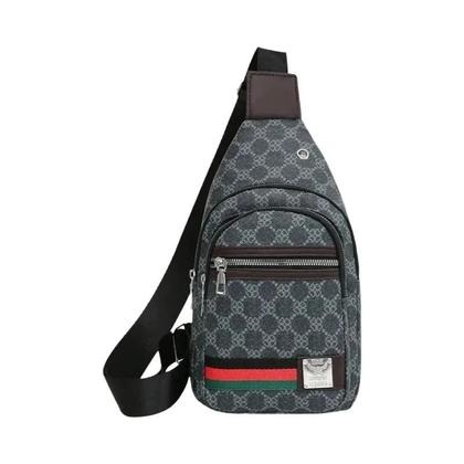 Imagem de Bolsa Transversal Masculina Casual Com Entrada Para Fone De Ouvido, Multifuncional, Tipo Mensageiro,