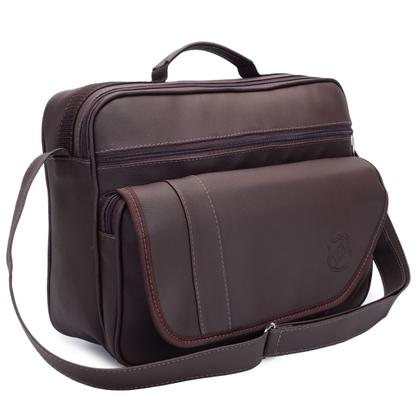 Imagem de Bolsa Transversal Masculina P/ Notebook até 14 Pol. Pasta Carteiro p/ Motoboy Maleta Social