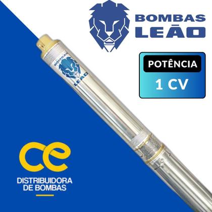Imagem de Bomba Submersa Leão 3R3PB 18 1CV Monofásica 220V Com Control Box Incluso