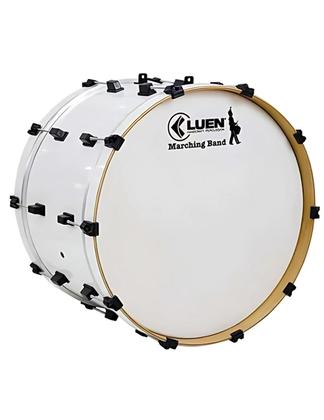 Imagem de Bombo luen 22x14 rvt frm aro mad pele ct snare mr dpla afn marcial