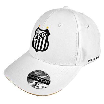 Imagem de Boné Santos Patch Aplicado Bordado Frontal Microfibra Supercap