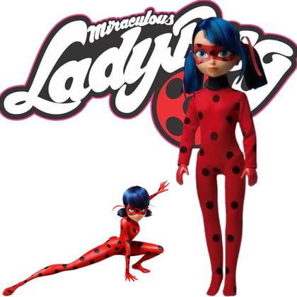 Imagem de Boneca Articulada Ladybug Infantil Brinquedo Para Sua Neta Menina Interativa Cabelo Oficial