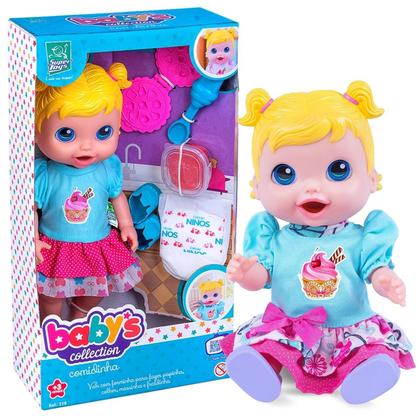 Imagem de Boneca Babys Collection Come E Faz Caquinha 318 - Super Toys