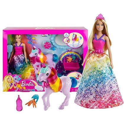 Imagem de Boneca Barbie Dreamtopia Arco-Íris c/ Unicórnio Mattel