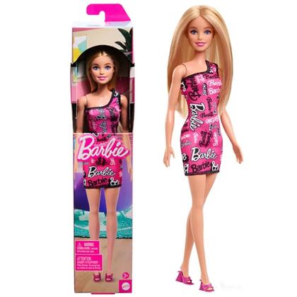 Imagem de Boneca Barbie Fashion Vestido Rosa 30 Cm - Mattel