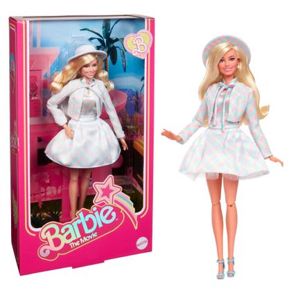 Imagem de Boneca Barbie The Movie O Filme Chapéu Jaqueta Look Xadrez