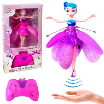 Imagem de Boneca Fada Voa Controle e Sensor Flying Fairy Recarregável