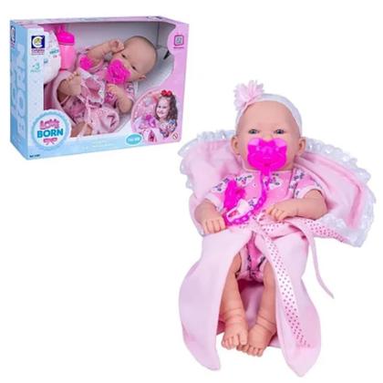 Imagem de Boneca Love Born Bebezinho da Mamãe com Acessórios para Crianças a Partir de 3 Anos Cotiplás - 2381