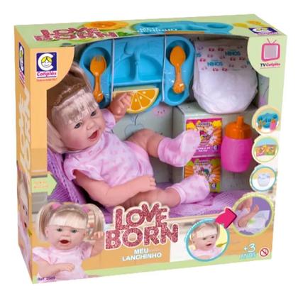 Imagem de Boneca Meu Lanchinho Love Born C/Acessórios 2589 - Cotiplas