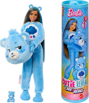 Imagem de Boneca moderna Barbie Cutie Reveal com fantasia de urso mal-humorado