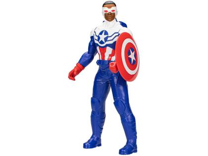 Imagem de Boneco Capitão América Marvel Mighty Hero Series - 24cm com Acessório Hasbro