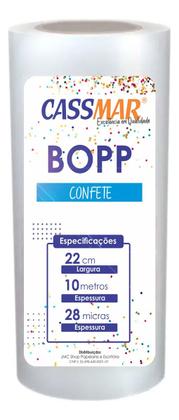 Imagem de Bopp Holográfico Confete Para Laminação 22cmx10 Cassmar 01 Uni