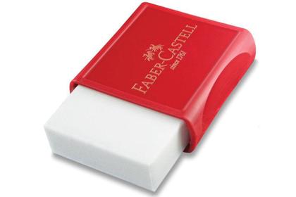 Imagem de Borracha Com Capa Plástica Office Pequena Retangular Faber-castell - Faber Castell