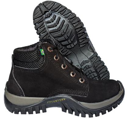 Imagem de Bota Adventure Botina Feminino Masculino Couro Sapatao Trabalho