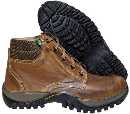 Imagem de Bota Adventure Coturno Masculino Feminino Trilha Couro Legitimo