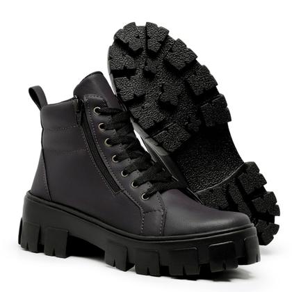 Imagem de Bota botinha coturno tratorado blogueira