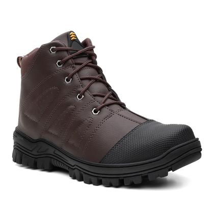 Imagem de Bota Coturno Casual Yoyo Store com Cadarço Costuras e Bico Redondo Detalhado