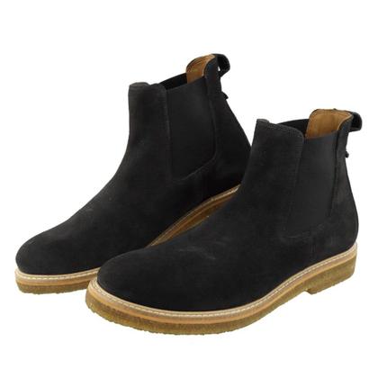 Imagem de Bota Elastico Lateral Chelsea Masculina Camurça Palmilha Gel Forrada Solado Crepe Puxador Traseiro