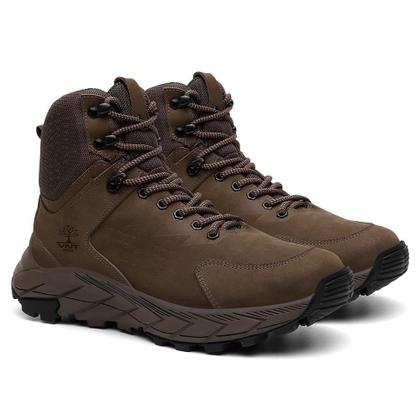 Imagem de Bota Masculina Adventure Couro Cano Alto Cadarço Venetto