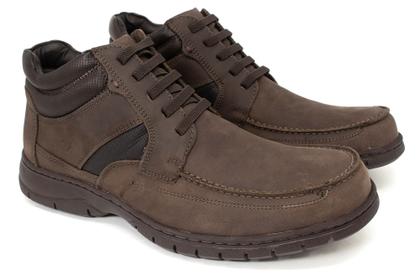 Imagem de Bota Masculina Anatomic Gel Couro com Cadarço Elástico