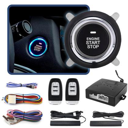 Imagem de Botão de Partida Fiat Palio G5 2012 2013 Start Stop Trava Portas Sensor Aproximação