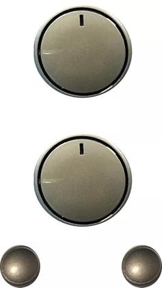 Imagem de Botão Forno Fischer Fit Line Timer Termostato Teclas  4 Un. (Original)