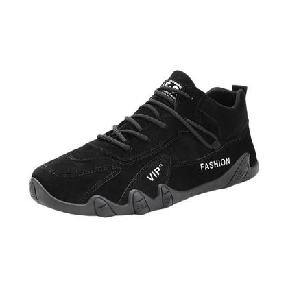 Imagem de Botas de Tornozelo Antiderrapantes para Homens - Casual em Cáqui com Cadarço